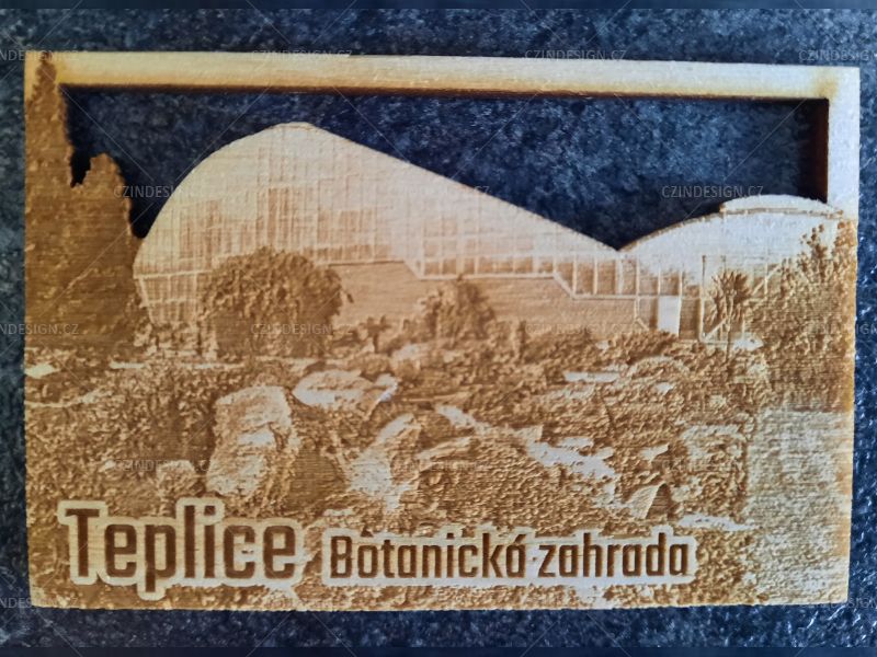 Magnetka  Teplice -   Botanická zahrada -  75 x 50 mm - MAG23