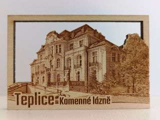 Magnetka Teplice -  Kamenné Lázně -  75 x 50 mm - MAG67